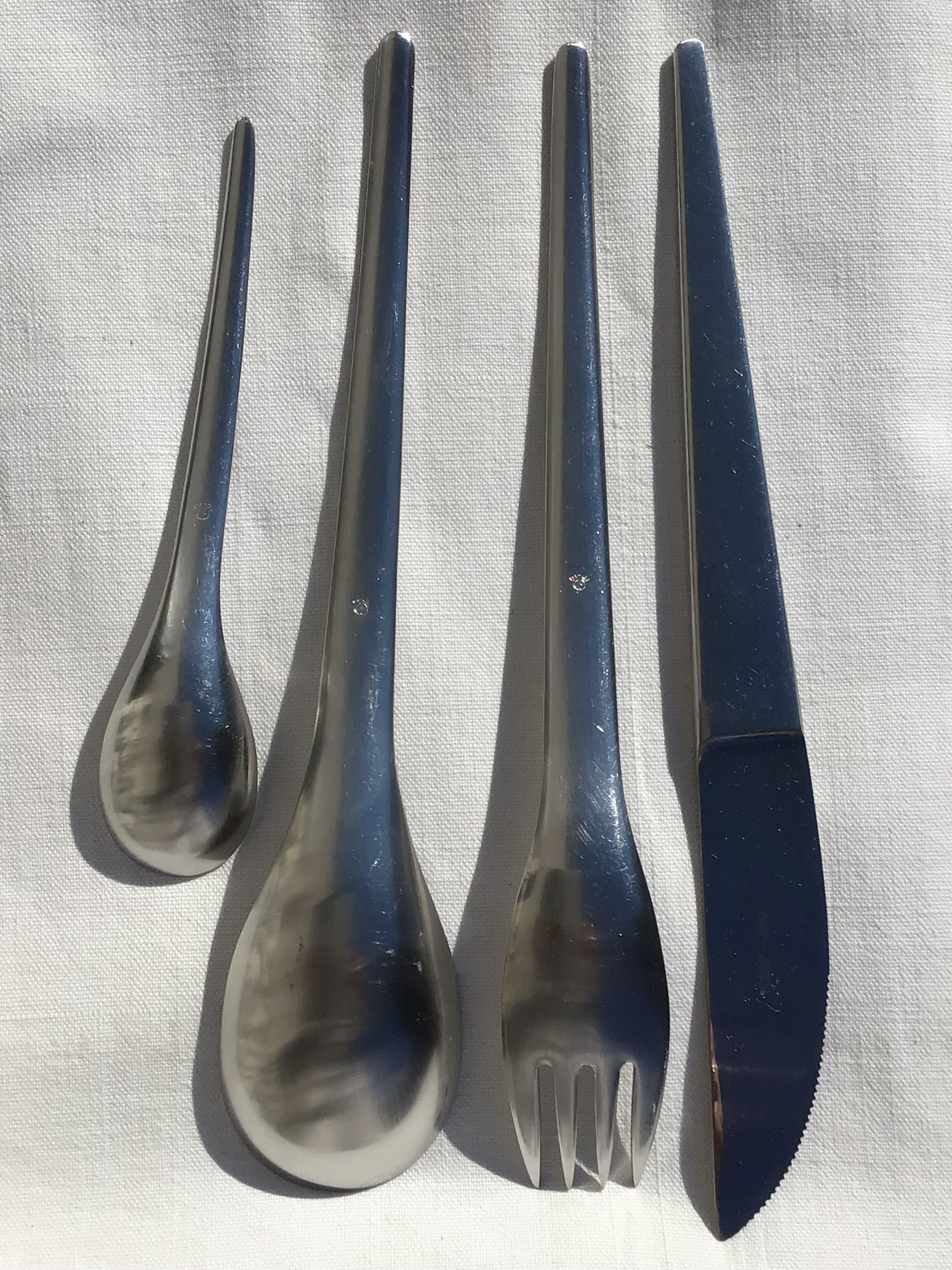 Stainless steel housewife Guy Degrenne 70s completes 49 pieces