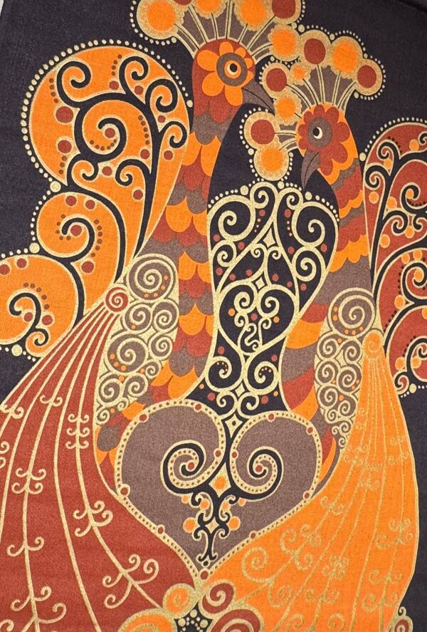 Tapisserie -Tenture Coq en Toile de Jute