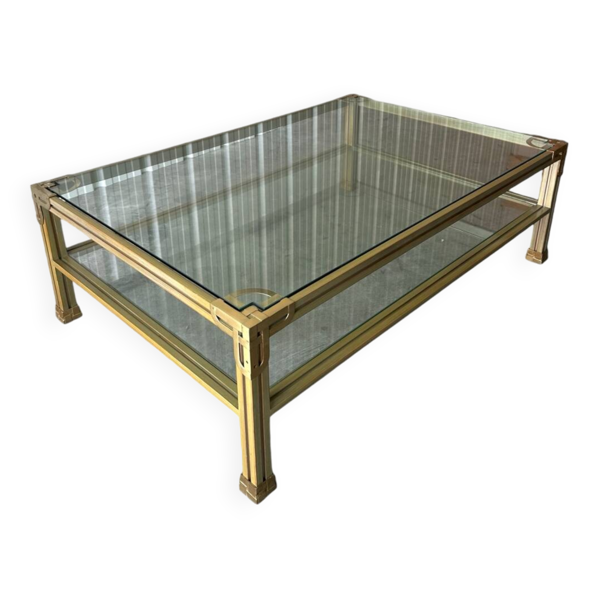 Large vintage coffee table maison valenti