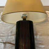 80s ceramic column table lamp