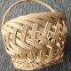 Large hand-woven wicker basket