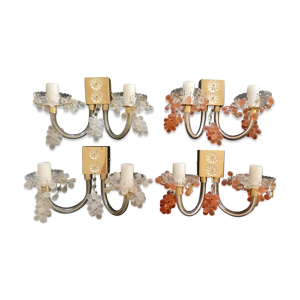 Lot de 4 appliques mural, grappe