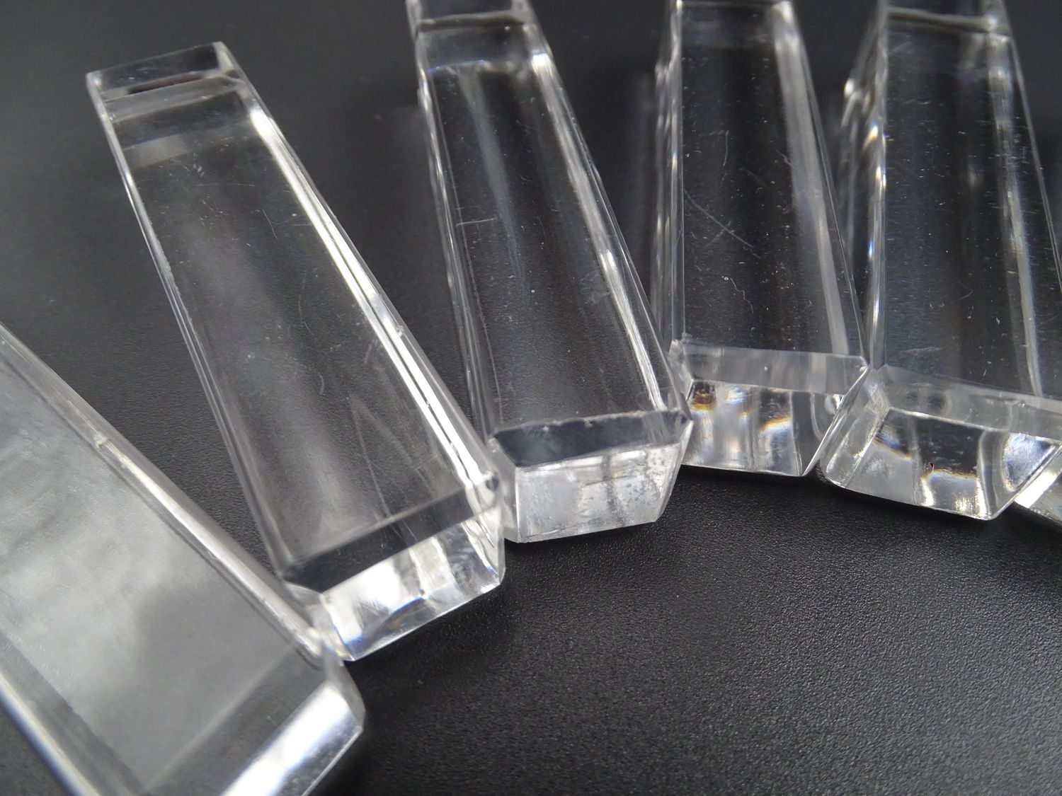 Lot de 10 repose-couteaux en cristal de Saint-Louis - Etat correct