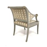 Set of 4 "Gustavian style" armchairs Lysberg & Hansen A/S, Bredgade, København, Denmark, 1920