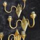 3 Art Deco cloisonné enamel wall lights
