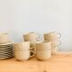 Ensemble de 11 tasses à café en grès moucheté