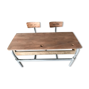 bureau double écolier
