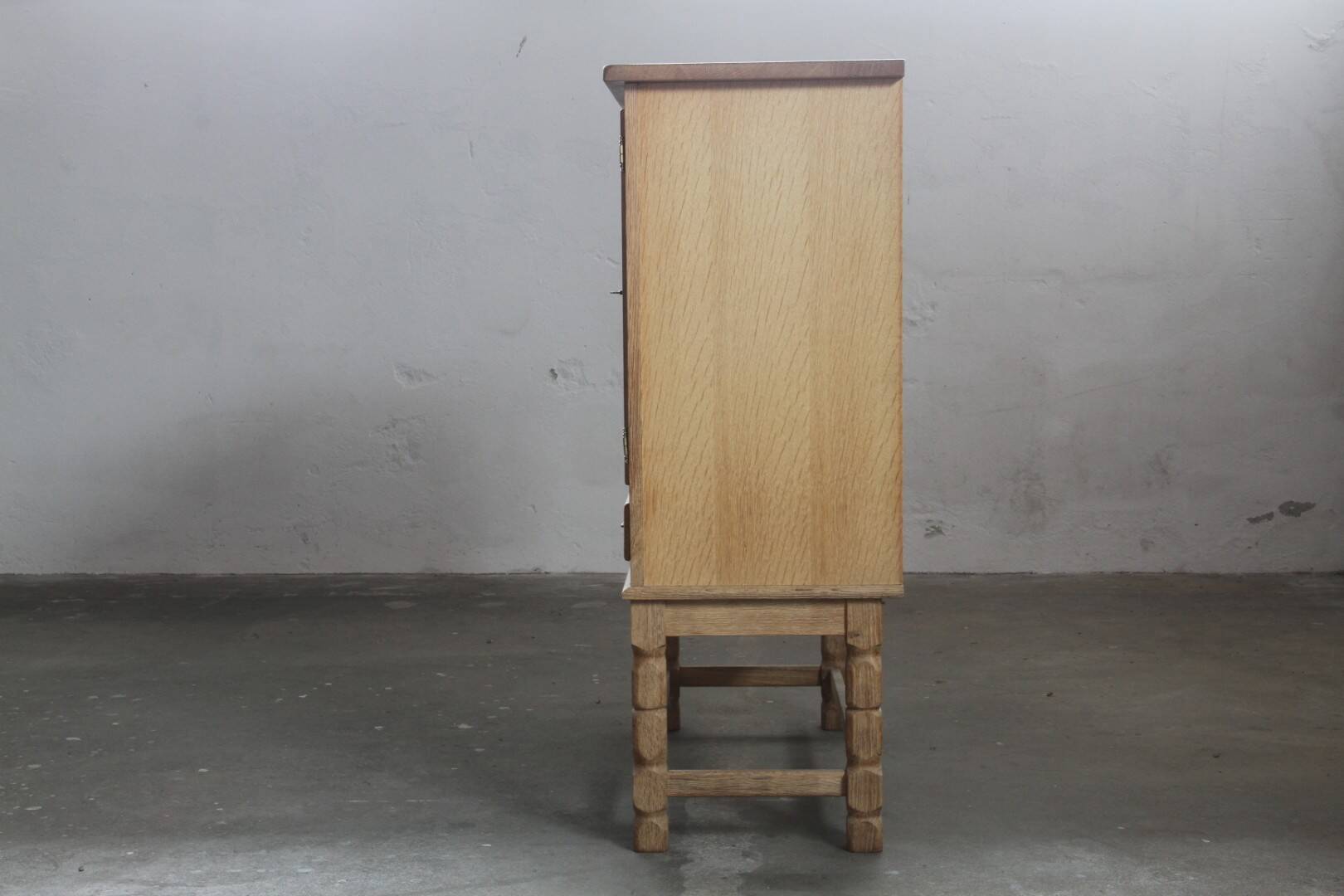 Vintage 1994 Danish Modern Oak Cabinet in the style of Henning Kjærnulf