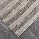 small kilim rug, vintage wool kilim carpet 137x212 cm , hand made carpet.