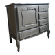 Buffet, meuble bar en bois peint