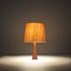 Danish diabolo table lamp with base in teak, 1960s