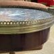 Mahogany gueridon with marble top from the 1950s.