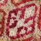 Tapis de Couloir Turc Vintage, Laine Rouge & Beige Géométrique, 83x388 Cm