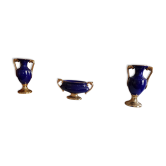 Vases garniture de cheminée style Louis XV
