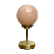 Clichy Rose vintage glass globe lamp