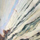 Marine "Evening in Cap d'Antibes" signed around 1950