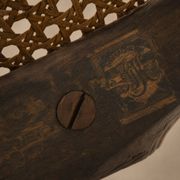 Bentwood and cane nursing chair by J&J Kohn, 1910