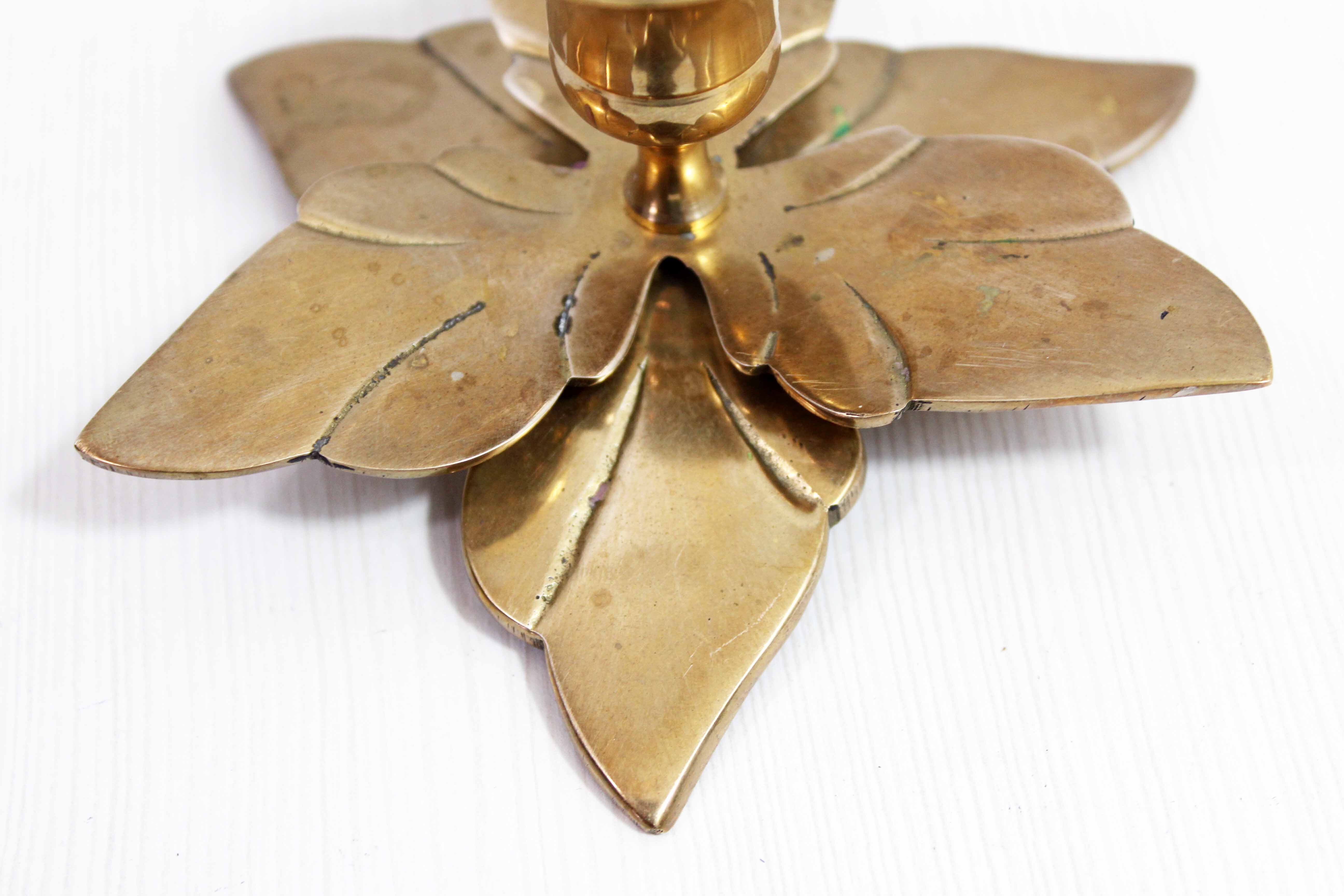 Vintage brass candle holder