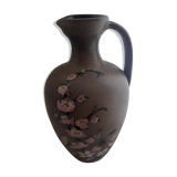 Vallauris Mabyjo's Mussapa decor fleural emailler vase