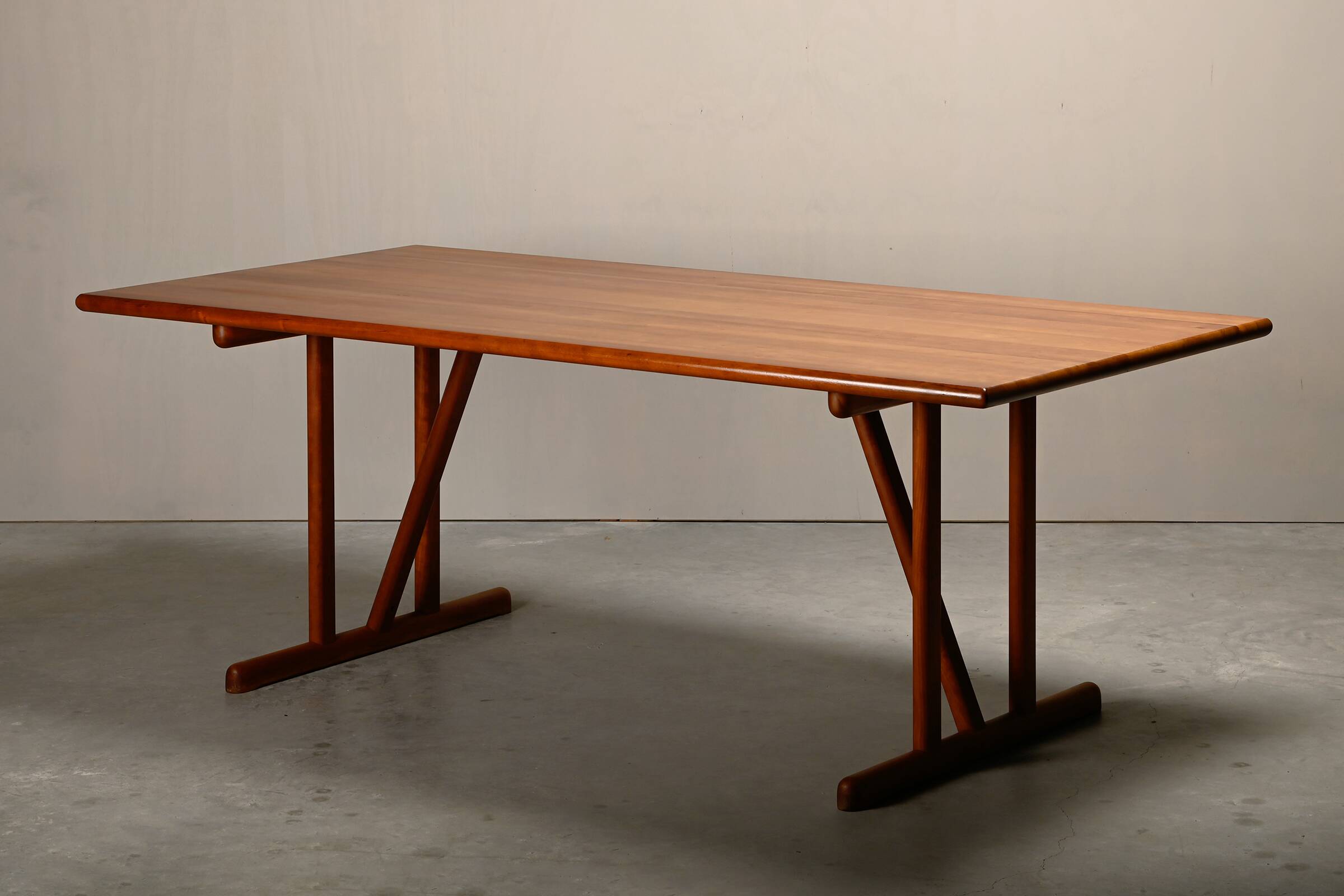 Søren Holst Shaker Dining Table or Desk in solid Cherry Wood, Denmark