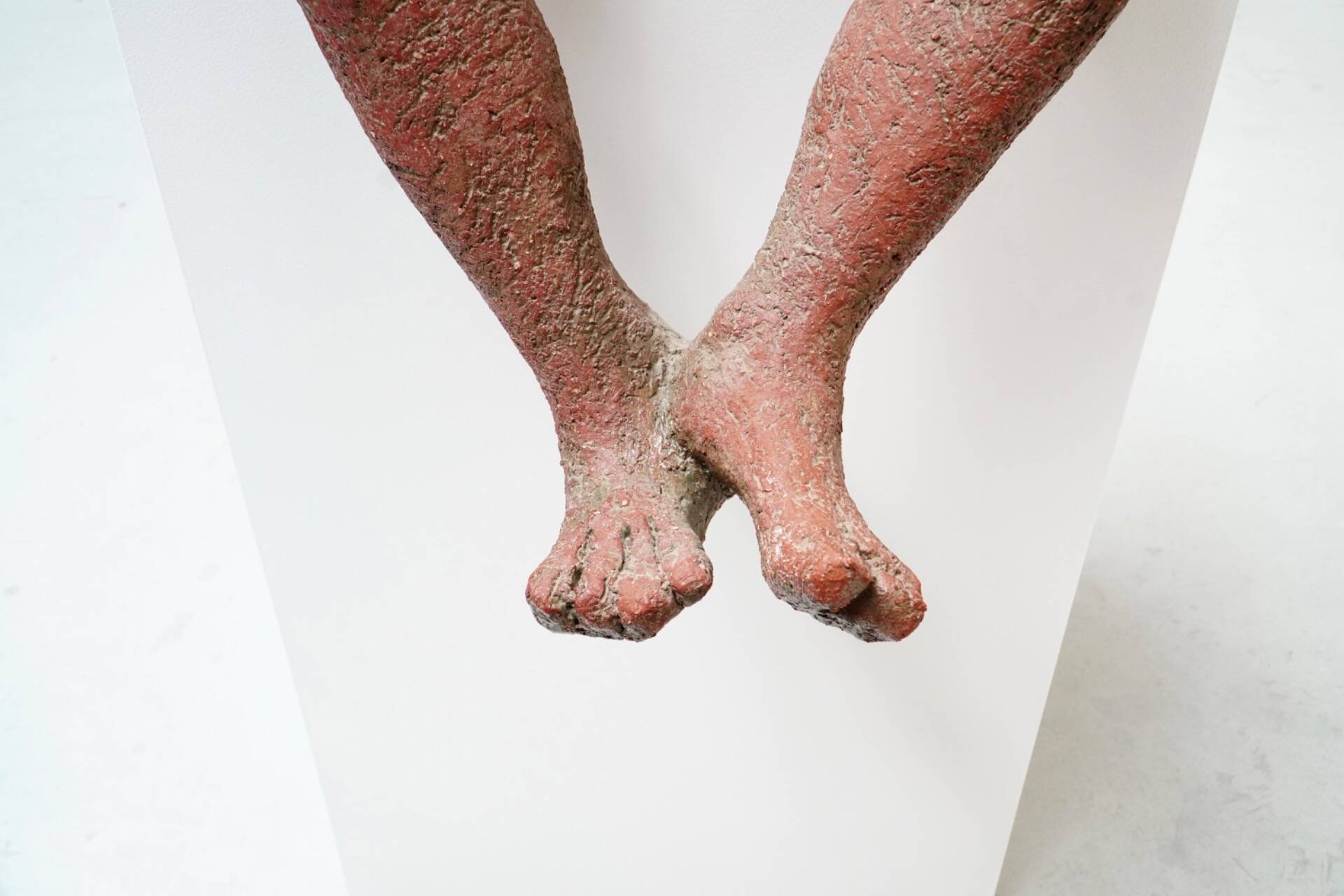 Yves Rhayé, XL Biomorphic Terracotta Sculpture