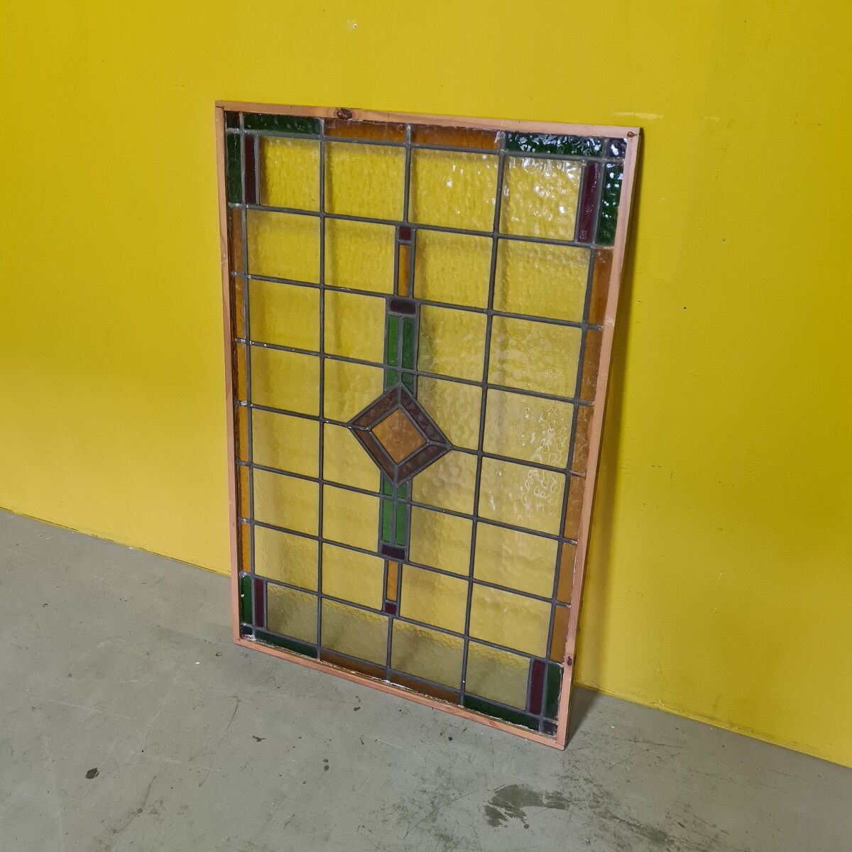 Dutch art deco stained glass window