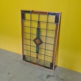 Dutch art deco stained glass window