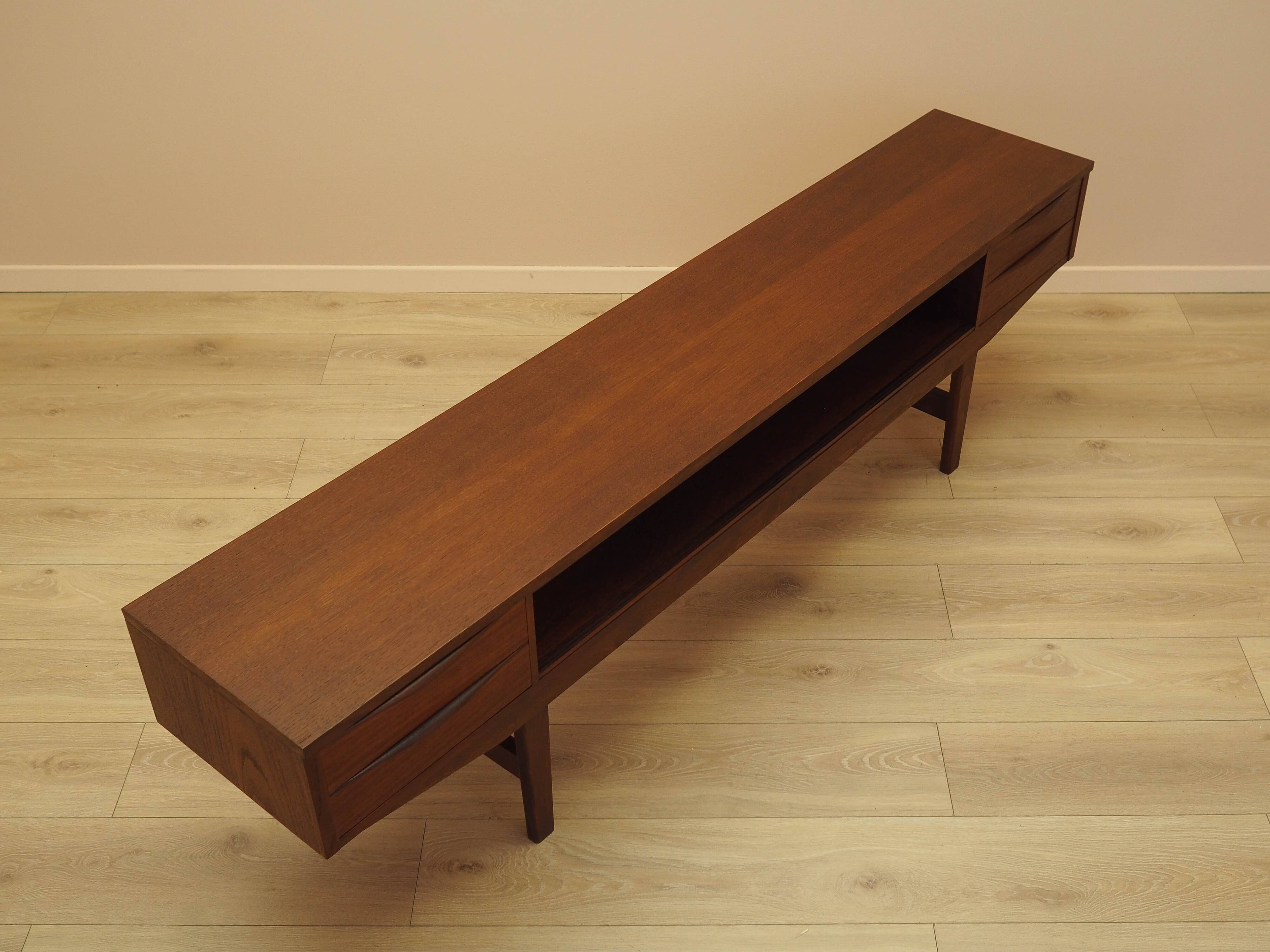 Teak lowboard, Danish design, 1970s, made in Denmark