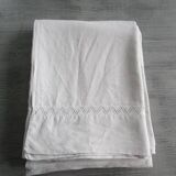 Old sheet 310x220cm - embroidered back