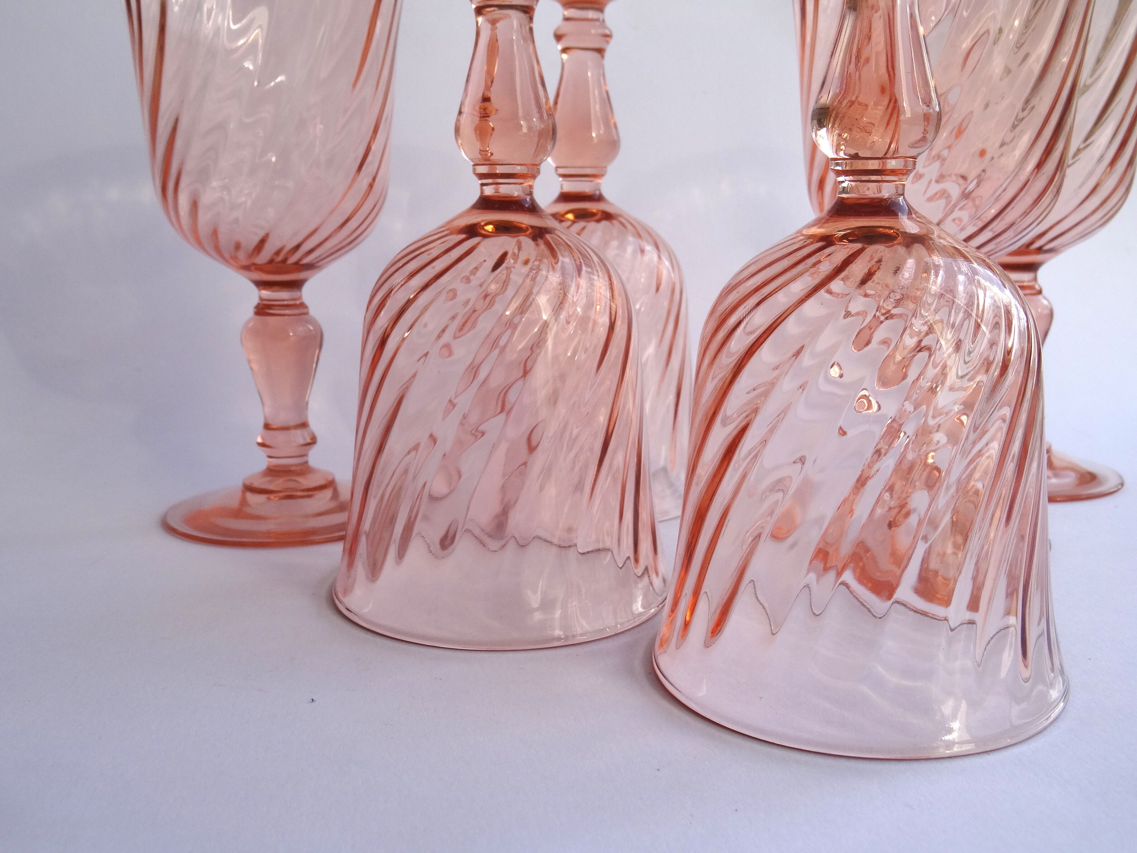 6 Luminarc Rosaline red wine glasses