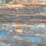 Folding high table in wood and iron