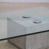 Table basse verre saporiti 1970