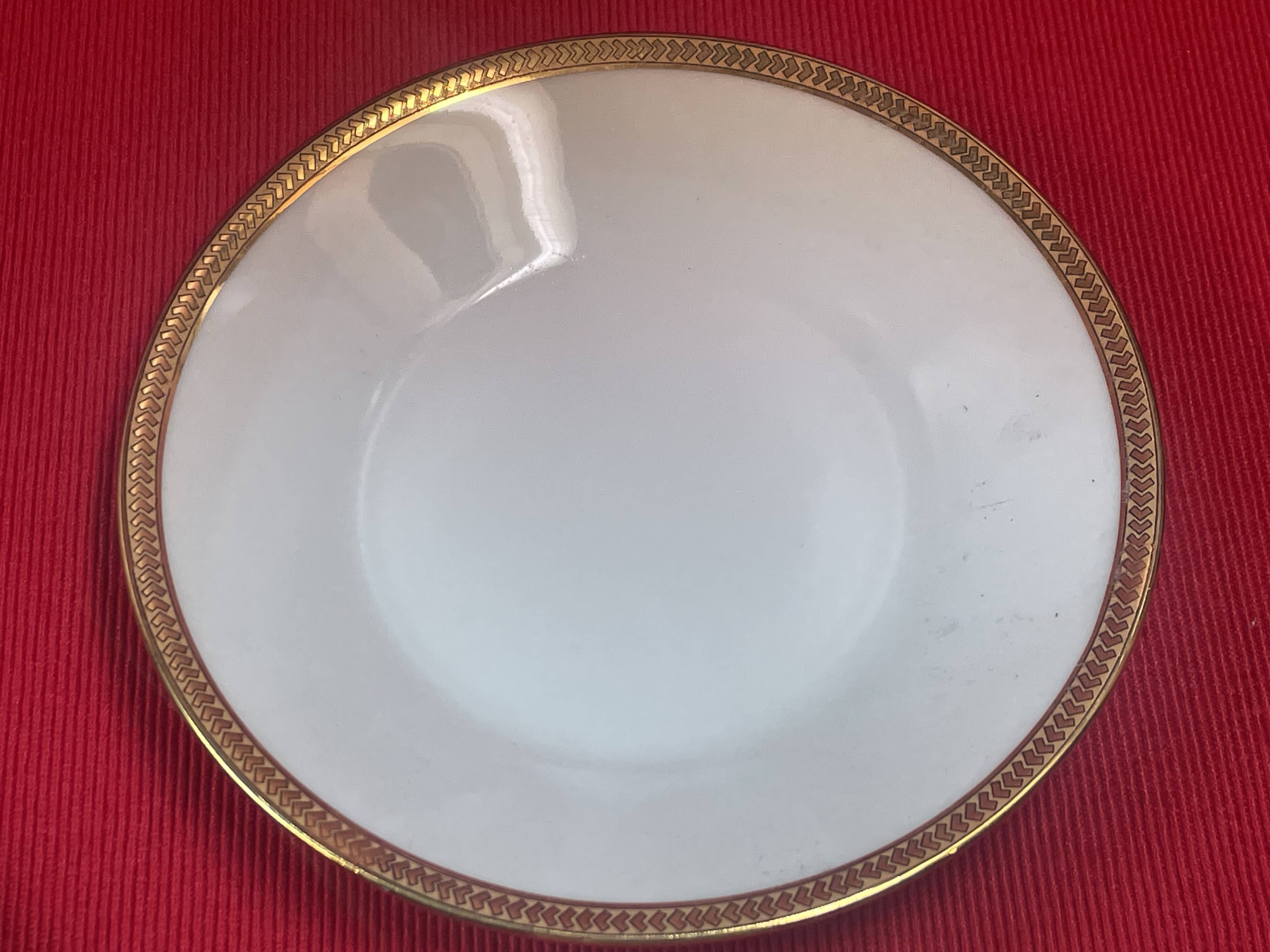 6 ch field haviland limoges porcelain coffee cups white and gold