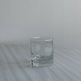 Lot de 6 verres à eau en cristal forme octogonal épais