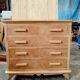 Vintage light oak chest of drawers