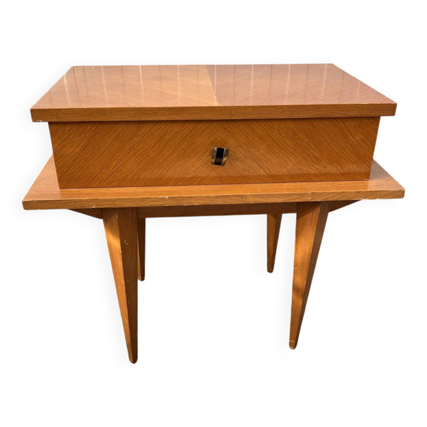 table de chevet des années 50 moderniste