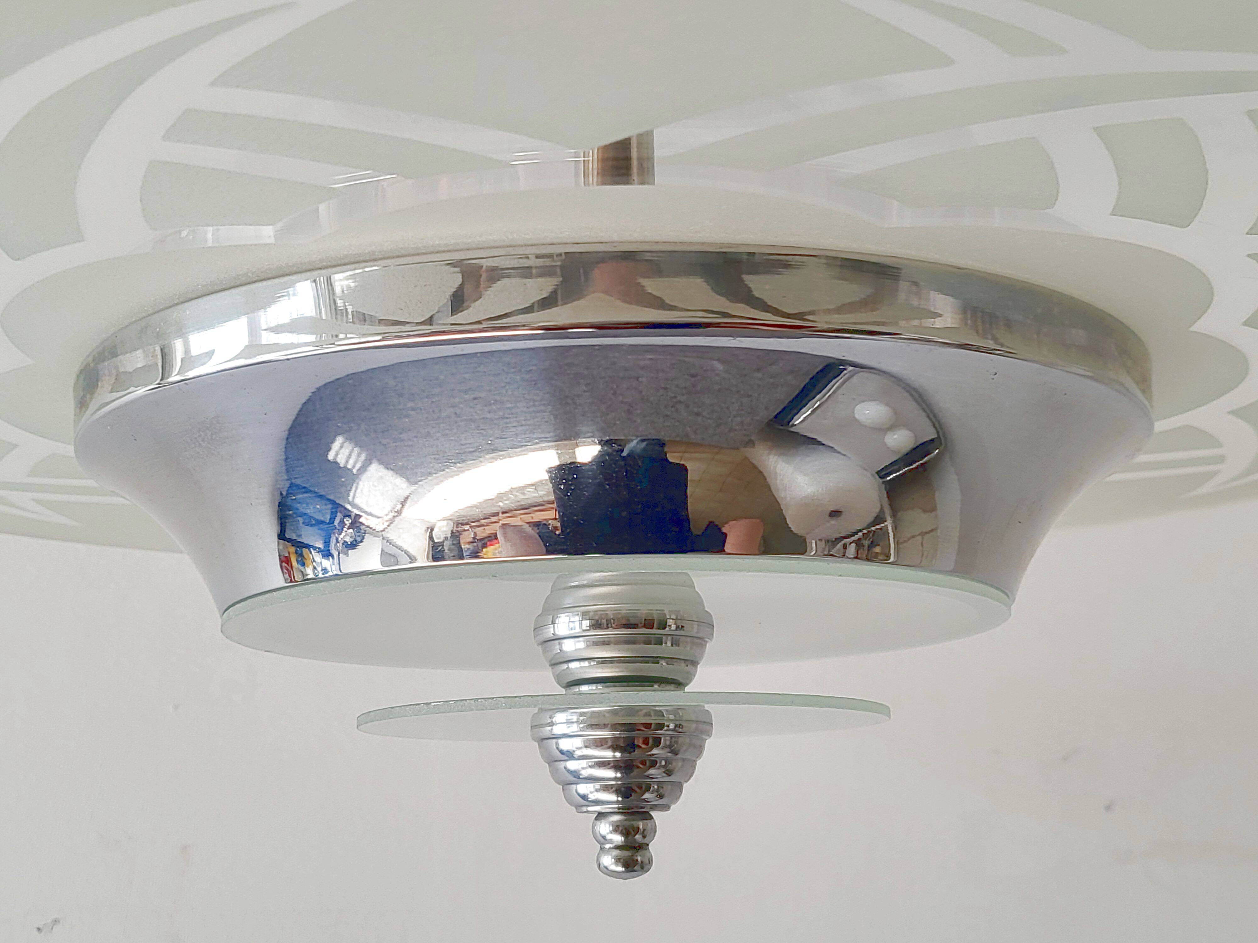 Vintage art deco pendant light