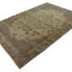 Large Vintage Turkish Carpet Medallion Beige 335 x 223 cm