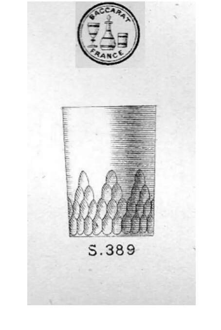 Set of 8 Baccarat crystal glasses