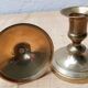 Duo of brass candlesticks
