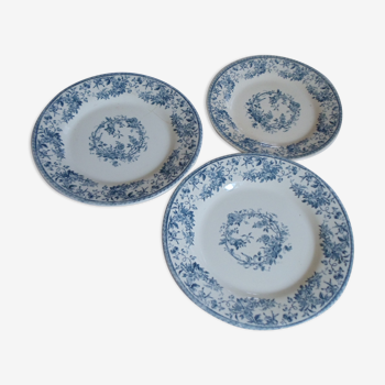 Lot de 3 assiettes