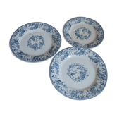 Lot de 3 assiettes