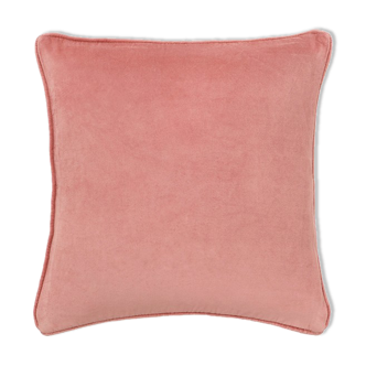 Coussin en velours 50x50cm couleur blush