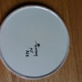 Saucer cup ramekin HB Quimper ceramic signed PF and numbered