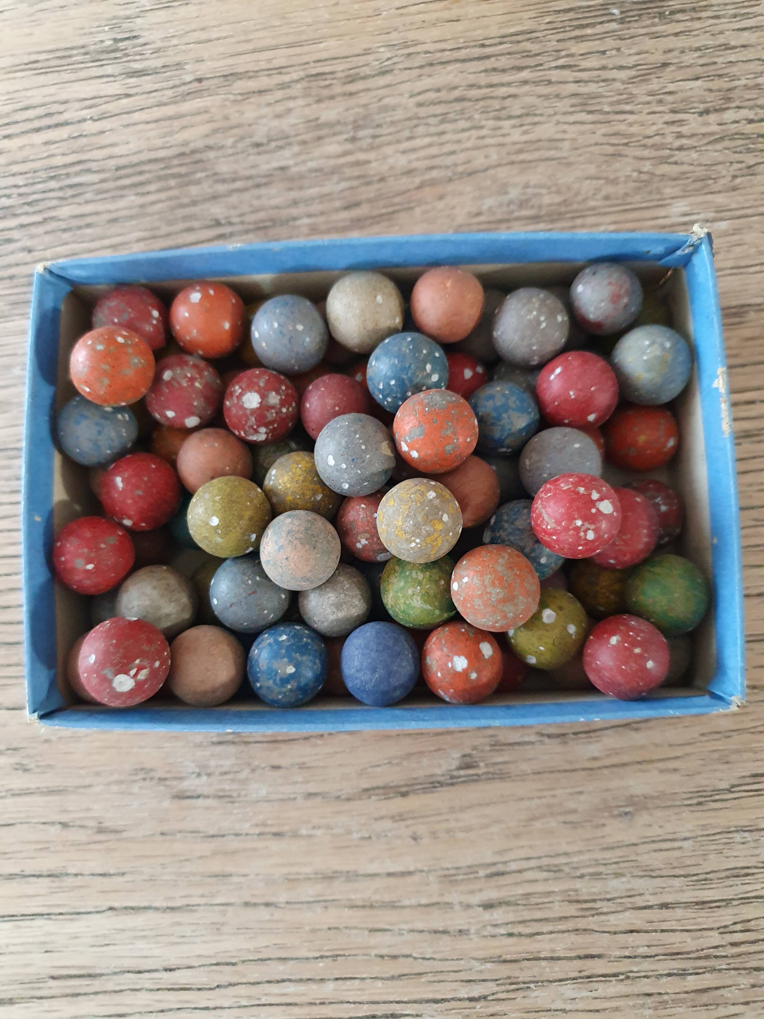 old terracotta balls (1950)