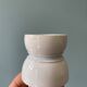 Lot de 16 coquetiers diabolo en porcelaine blanche