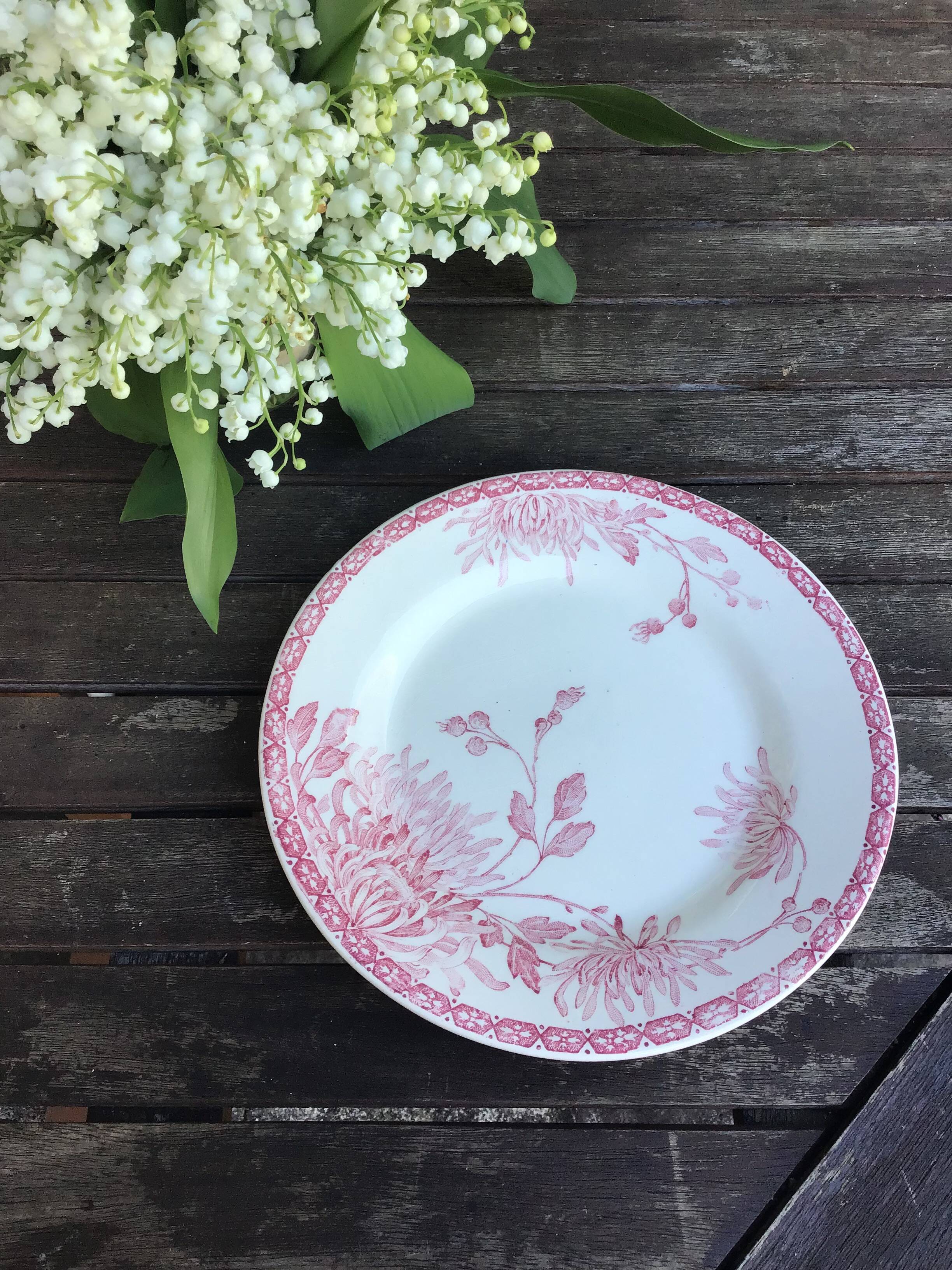 Assiettes à dessert « Turenne » de Creil et Montereau