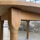 Oval farmhouse table oak 1960