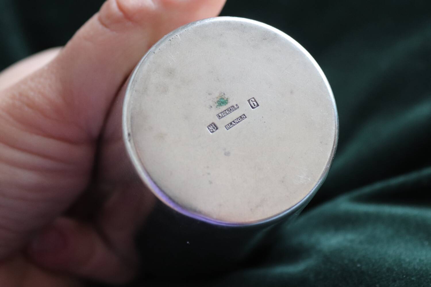 Antique silver-plated timbale – Maison Hénin & Cie