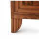 Large Art Deco buffet in walnut veneer and marble, 1930s